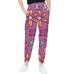 Flowers Petals Leaves Foliage Women s Tapered Pants