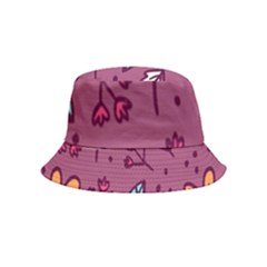 Flowers Petals Leaves Foliage Inside Out Bucket Hat (kids)