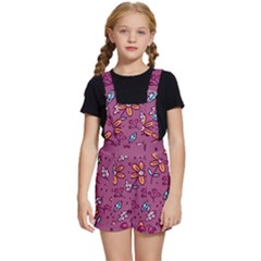 Flowers Petals Leaves Foliage Kids  Short Overalls