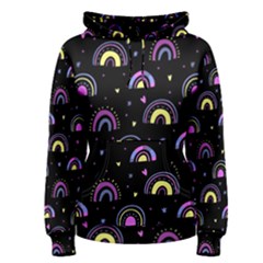 Wallpaper Pattern Rainbow Women s Pullover Hoodie