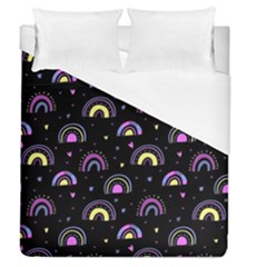 Wallpaper Pattern Rainbow Duvet Cover (queen Size)