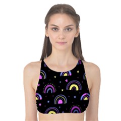 Wallpaper Pattern Rainbow Tank Bikini Top