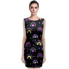 Wallpaper Pattern Rainbow Classic Sleeveless Midi Dress