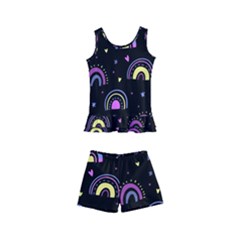 Wallpaper Pattern Rainbow Kids  Boyleg Swimsuit