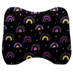 Wallpaper Pattern Rainbow Velour Head Support Cushion