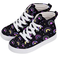 Wallpaper Pattern Rainbow Kids  Hi-top Skate Sneakers