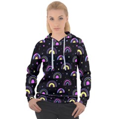 Wallpaper Pattern Rainbow Women s Overhead Hoodie