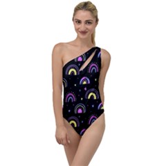 Wallpaper Pattern Rainbow To One Side Swimsuit