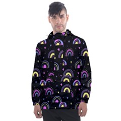 Wallpaper Pattern Rainbow Men s Front Pocket Pullover Windbreaker