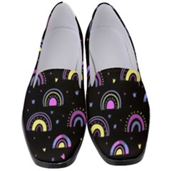 Wallpaper Pattern Rainbow Women s Classic Loafer Heels