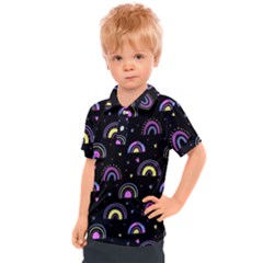 Wallpaper Pattern Rainbow Kids  Polo T-shirt