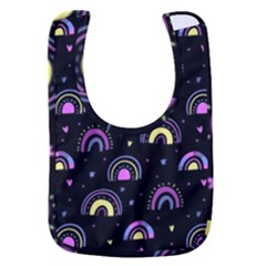 Wallpaper Pattern Rainbow Baby Bib