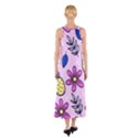 Flowers Petals Pineapples Fruit Sleeveless Maxi Dress View2