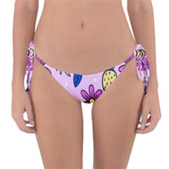 Flowers Petals Pineapples Fruit Reversible Bikini Bottoms by Maspions