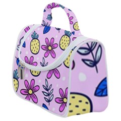 Flowers Petals Pineapples Fruit Satchel Handbag