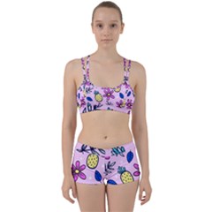 Flowers Petals Pineapples Fruit Perfect Fit Gym Set