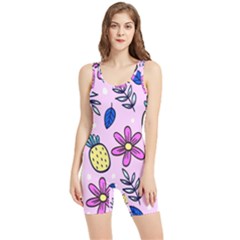 Flowers Petals Pineapples Fruit Women s Wrestling Singlet