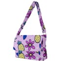 Flowers Petals Pineapples Fruit Full Print Messenger Bag (S) View1