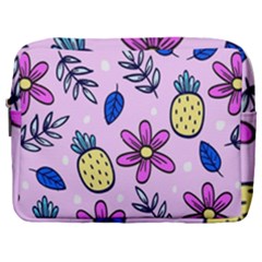 Flowers Petals Pineapples Fruit Make Up Pouch (large) by Maspions