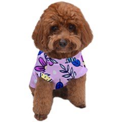 Flowers Petals Pineapples Fruit Dog T-shirt by Maspions