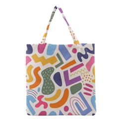 Abstract Pattern Background Grocery Tote Bag