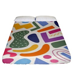 Abstract Pattern Background Fitted Sheet (king Size)