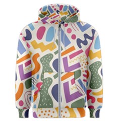 Abstract Pattern Background Men s Zipper Hoodie