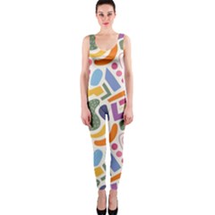 Abstract Pattern Background One Piece Catsuit