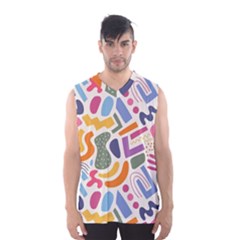 Abstract Pattern Background Men s Basketball Tank Top