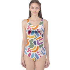 Abstract Pattern Background One Piece Swimsuit