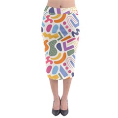 Abstract Pattern Background Midi Pencil Skirt