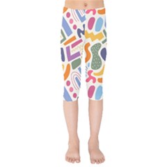 Abstract Pattern Background Kids  Capri Leggings 