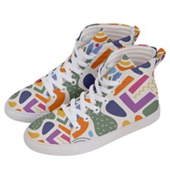 Abstract Pattern Background Women s Hi-top Skate Sneakers by Maspions