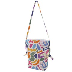 Abstract Pattern Background Folding Shoulder Bag