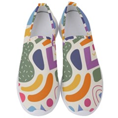 Abstract Pattern Background Men s Slip On Sneakers