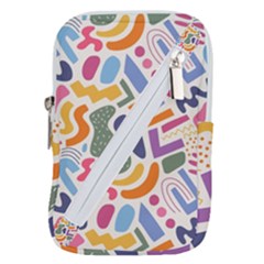 Abstract Pattern Background Belt Pouch Bag (small) by Maspions