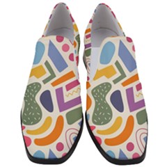 Abstract Pattern Background Women Slip On Heel Loafers