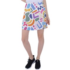 Abstract Pattern Background Tennis Skirt