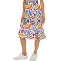 Abstract Pattern Background Midi Panel Skirt View2