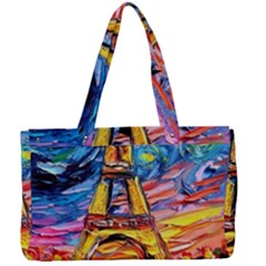 Eiffel Tower Starry Night Print Van Gogh Canvas Work Bag by Maspions