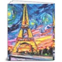 Eiffel Tower Starry Night Print Van Gogh 8  x 10  Hardcover Notebook View2