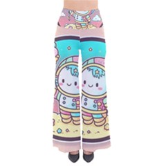 Boy Astronaut Cotton Candy Childhood Fantasy Tale Literature Planet Universe Kawaii Nature Cute Clou So Vintage Palazzo Pants by Maspions