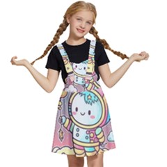 Boy Astronaut Cotton Candy Childhood Fantasy Tale Literature Planet Universe Kawaii Nature Cute Clou Kids  Apron Dress by Maspions