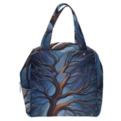 Tree Branches Mystical Moon Expressionist Oil Painting Acrylic Painting Abstract Nature Moonlight Ni Boxy Hand Bag