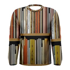 Book Nook Books Bookshelves Comfortable Cozy Literature Library Study Reading Reader Reading Nook Ro Men s Long Sleeve T-shirt