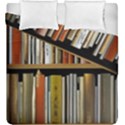 Book Nook Books Bookshelves Comfortable Cozy Literature Library Study Reading Reader Reading Nook Ro Duvet Cover Double Side (King Size) View1