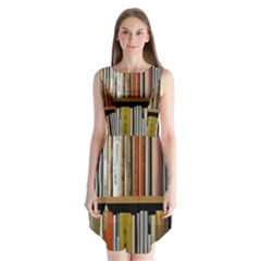 Book Nook Books Bookshelves Comfortable Cozy Literature Library Study Reading Reader Reading Nook Ro Sleeveless Chiffon Dress   by Maspions