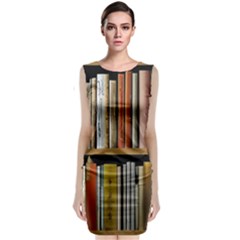 Book Nook Books Bookshelves Comfortable Cozy Literature Library Study Reading Reader Reading Nook Ro Sleeveless Velvet Midi Dress