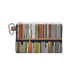 Book Nook Books Bookshelves Comfortable Cozy Literature Library Study Reading Reader Reading Nook Ro Canvas Cosmetic Bag (small)