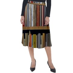 Book Nook Books Bookshelves Comfortable Cozy Literature Library Study Reading Reader Reading Nook Ro Classic Velour Midi Skirt  by Maspions